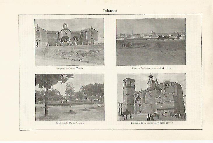 LAMINA ESPASA 30372: Vistas de Infantes Ciudad Real