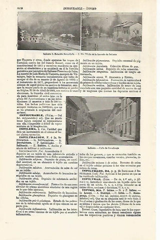 LAMINA ESPASA 30375: Vistas de Infiesto Oviedo