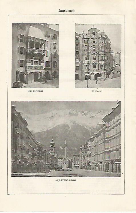 LAMINA ESPASA 30399: Casino y calles de Innsbruck Austria
