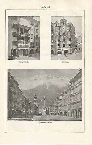 LAMINA ESPASA 30399: Casino y calles de Innsbruck Austria