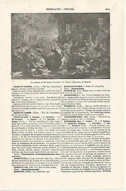 LAMINA ESPASA 30401: La matanza de los Santos Inocentes por Rubens