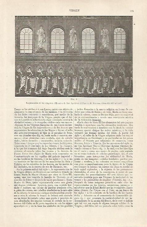 LAMINA ESPASA 30422: La procesion de las virgenes en Ravena