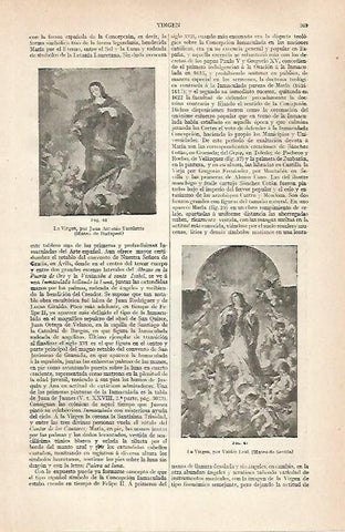 LAMINA ESPASA 30431: La Virgen por Escalante y Valdes Leal
