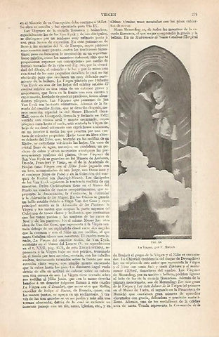 LAMINA ESPASA 30433: La Virgen por F. Matsch