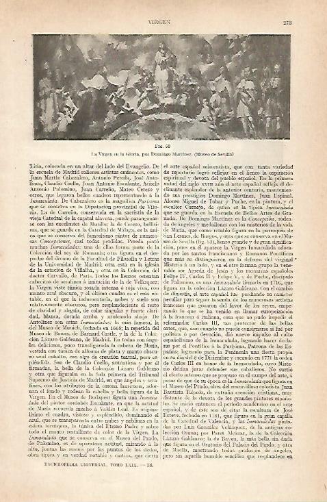 LAMINA ESPASA 30434: La Virgen en la Gloria por D. Martinez