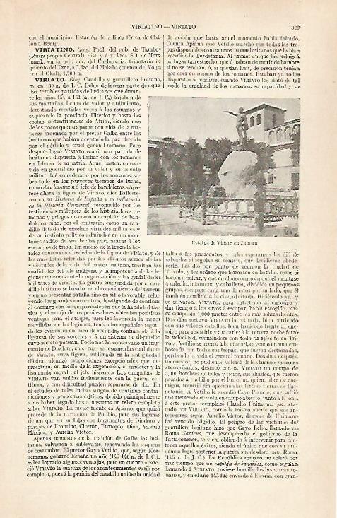 LAMINA ESPASA 30439: Estatua de Viriato en Zamora