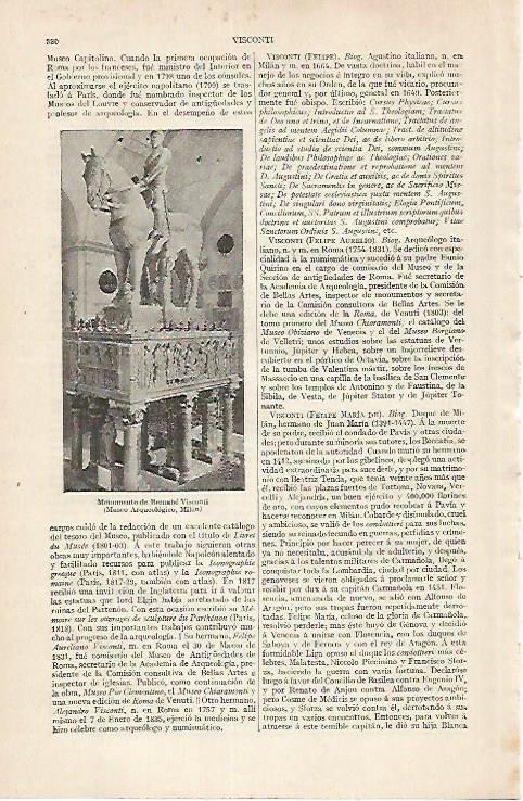 LAMINA ESPASA 30444: Monumento a Bernabe Visconti en Milan