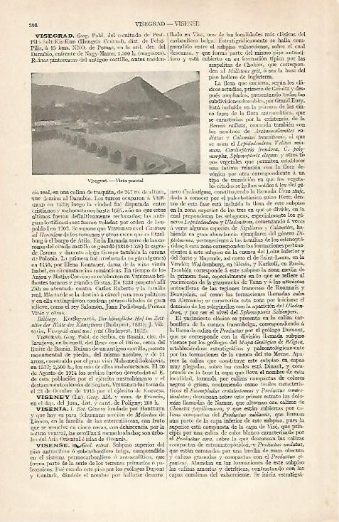 LAMINA ESPASA 30446: Vista parcial de Visegrad Hungria