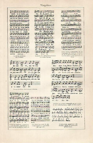 LAMINA ESPASA 30449: Partituras visigoticas