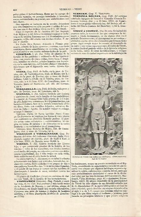 LAMINA ESPASA 30453: Escultura de la diosa Visnu 