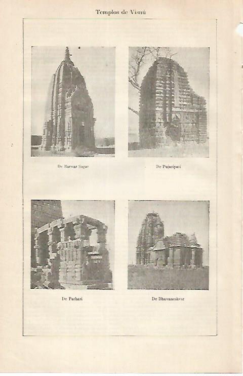 LAMINA ESPASA 30454: Templos de Visnu en India