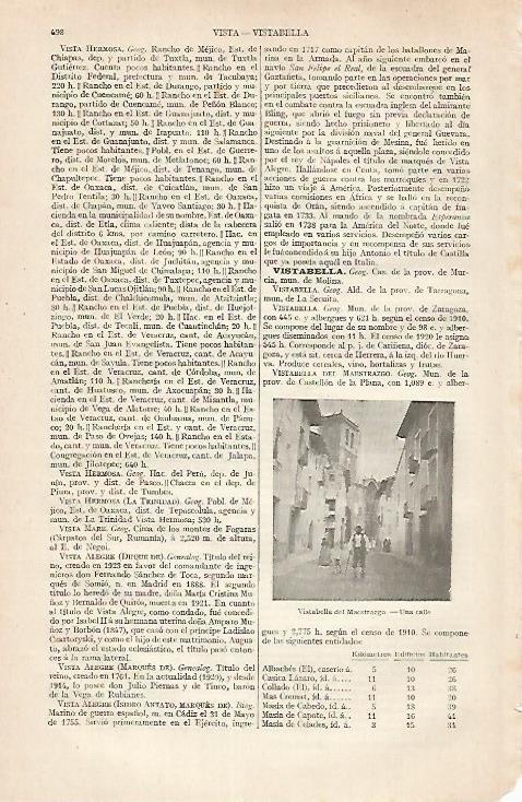 LAMINA ESPASA 30457: Vistabella del Maestrazgo Castellon