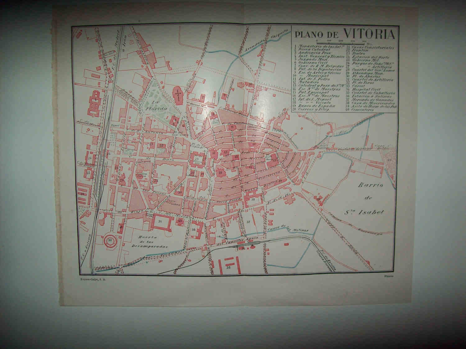 LAMINA ESPASA 30465: Plano de Vitoria
