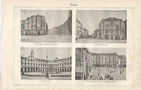 LAMINA ESPASA 30466: Vistas de Vitoria