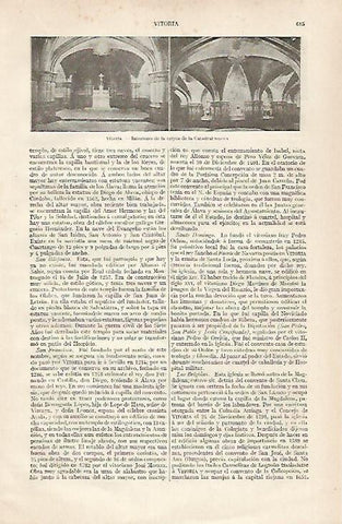 LAMINA ESPASA 30469: Cripta de la Catedral de Vitoria