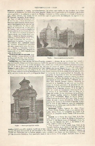 LAMINA ESPASA 30497: Palacio de Lesdignieres en Vizille Francia