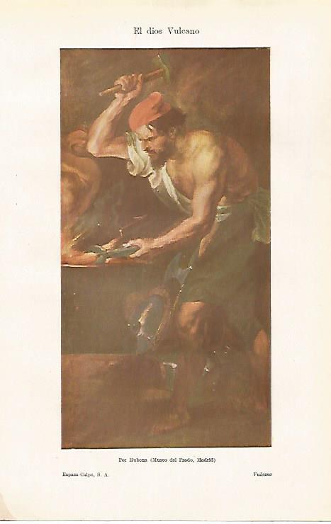 LAMINA ESPASA 30514: El dios Vulcano por Rubens