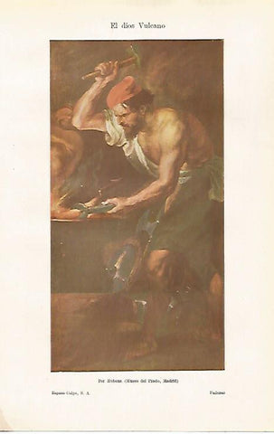 LAMINA ESPASA 30514: El dios Vulcano por Rubens