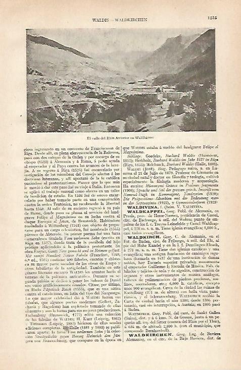 LAMINA ESPASA 30522: El valle del Rhin en Waldhauser