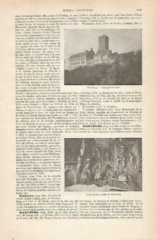 LAMINA ESPASA 30524: Castillo de Wartburg Alemania