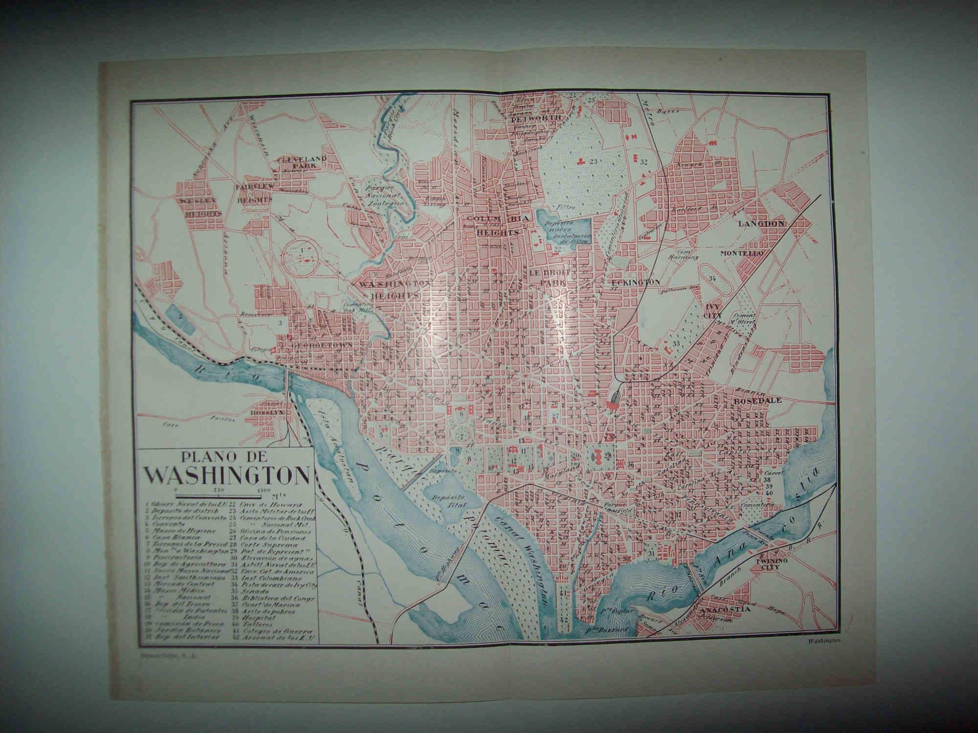 LAMINA ESPASA 30527: Plano de Washington