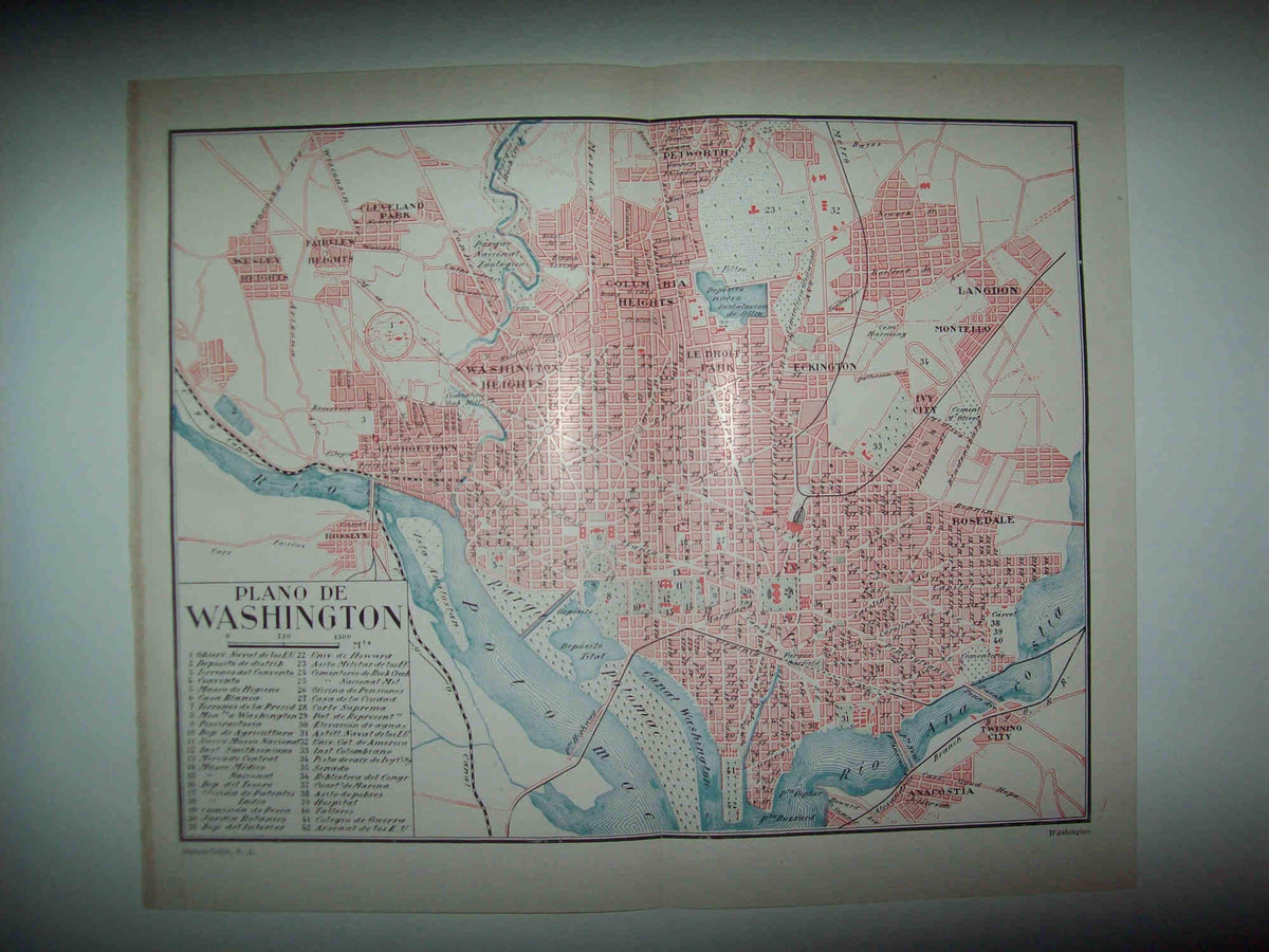 LAMINA ESPASA 30527: Plano de Washington
