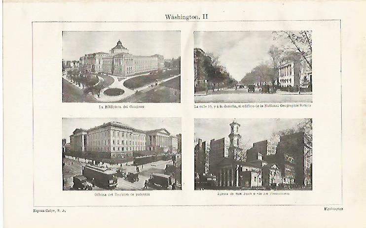 LAMINA ESPASA 30529: Biblioteca del Congreso Iglesia de San Juan y Oficina del Registro de Patentes en Washington