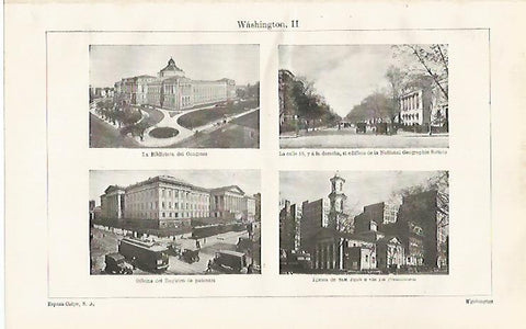 LAMINA ESPASA 30529: Biblioteca del Congreso Iglesia de San Juan y Oficina del Registro de Patentes en Washington