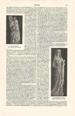LAMINA ESPASA 30538: Virgen de marfil y Virgen de madera