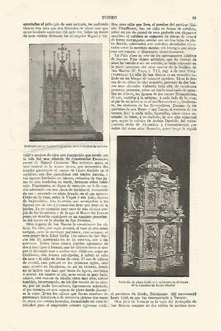 LAMINA ESPASA 30540: Relicario de lso Santos Corporales de la Catedral de Oviedo