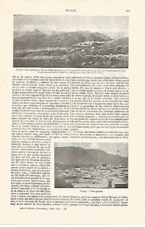 LAMINA ESPASA 30546: Tetuan y alrededores
