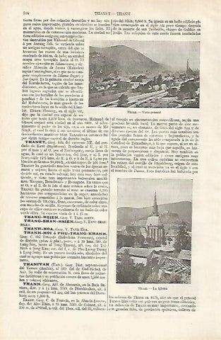 LAMINA ESPASA 30554: Vista de Thann Alemania