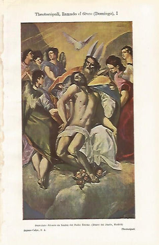 LAMINA ESPASA 30559: Jesucristo difunto por El Greco