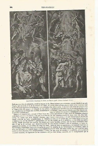 LAMINA ESPASA 30563: Nacimiento y bautismo de Jesus por El Greco