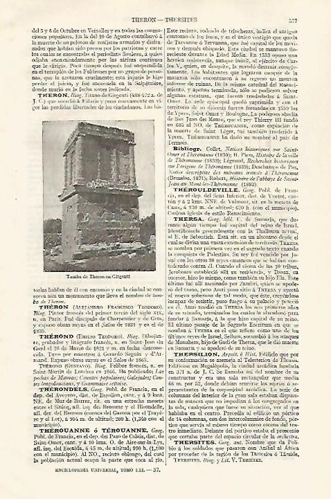 LAMINA ESPASA 30569: Tumba de Theron en Girgenti