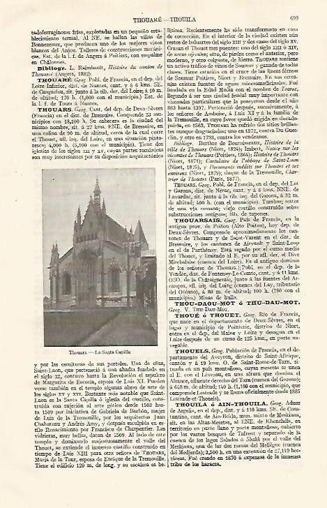 LAMINA ESPASA 30584: La Santa Capilla en Thouars Francia