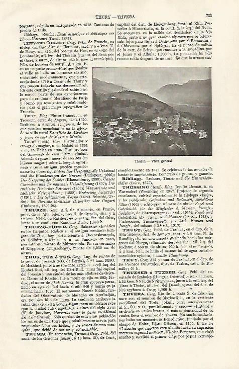 LAMINA ESPASA 30588: Thusis Suiza