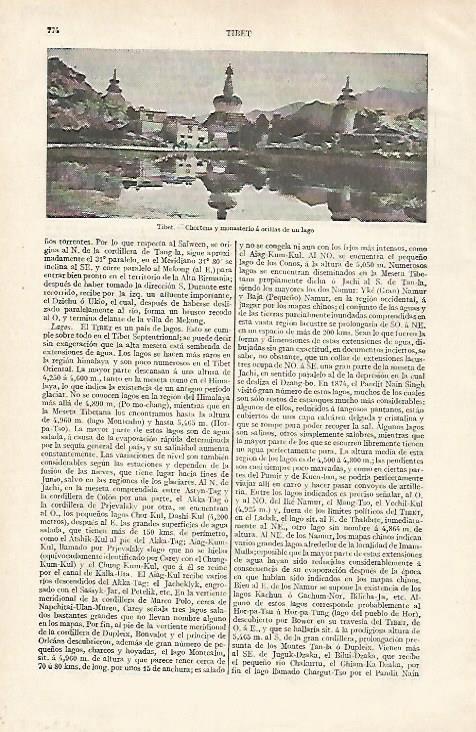 LAMINA ESPASA 30599: Chortens en el Tibet