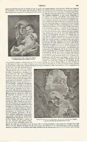 LAMINA ESPASA 30614: La Virgen con el Niño por  Tiepolo