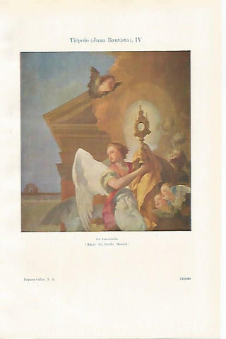 LAMINA ESPASA 30621: La Eucaristia por Tiepolo