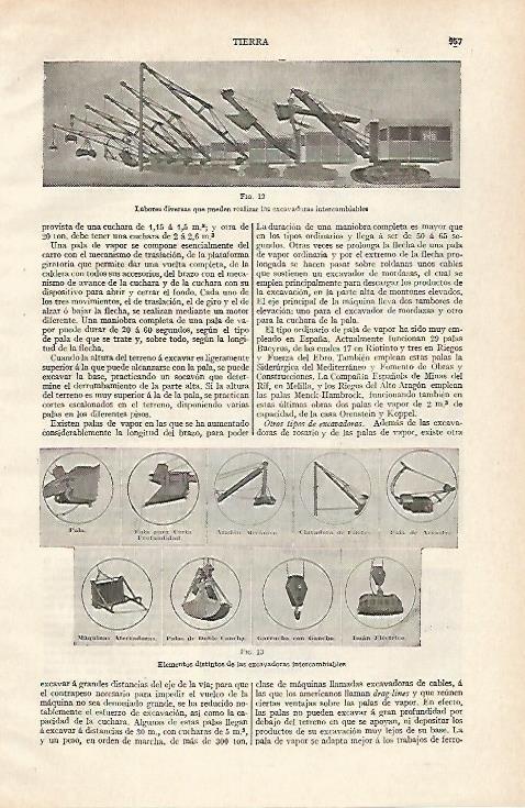 LAMINA ESPASA 30625: Elementos de excavadoras