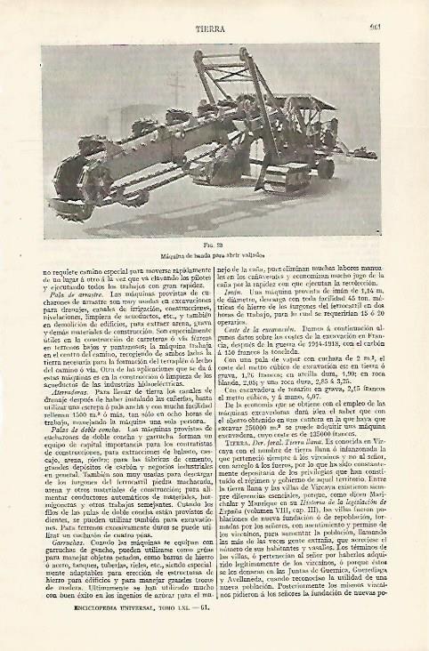 LAMINA ESPASA 30627: Maquina de banda para abrir vallados
