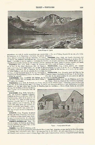 LAMINA ESPASA 30641: Lago de Tignes