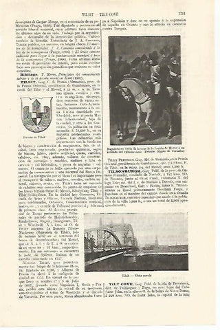 LAMINA ESPASA 30651: Vista de Tilsit Alemania