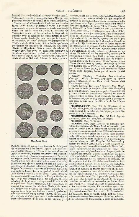 LAMINA ESPASA 30659: Monedas de Timur