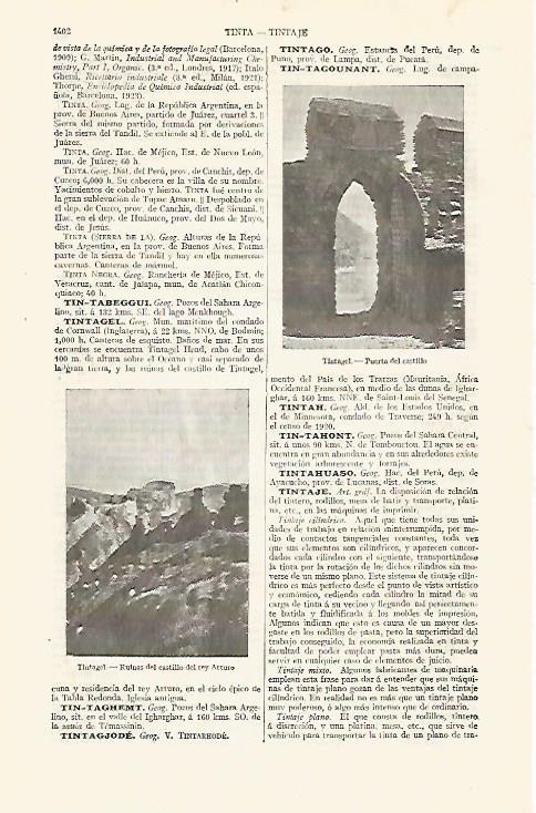 LAMINA ESPASA 30668: Ruinas del castillo de Tintagel Inglaterra