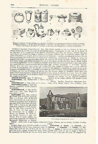 LAMINA ESPASA 30669: Tinteros