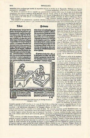 LAMINA ESPASA 30683: Pagina reducida del Espejo de la Vida Humana