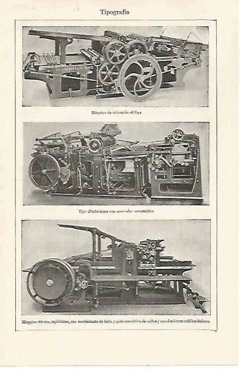 LAMINA ESPASA 30688: Maquina Elby Perfection y Hexe para tipografia