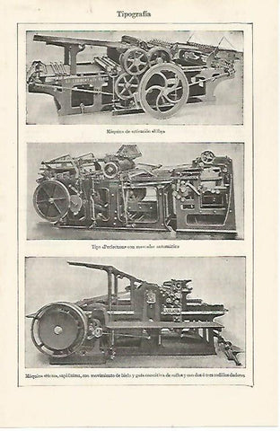 LAMINA ESPASA 30688: Maquina Elby Perfection y Hexe para tipografia